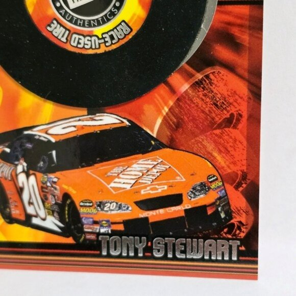 Nascar Tony Stewart Insert Trading Card Press Pass Hot Treads 2005 Race Tire - Picture 10 of 13